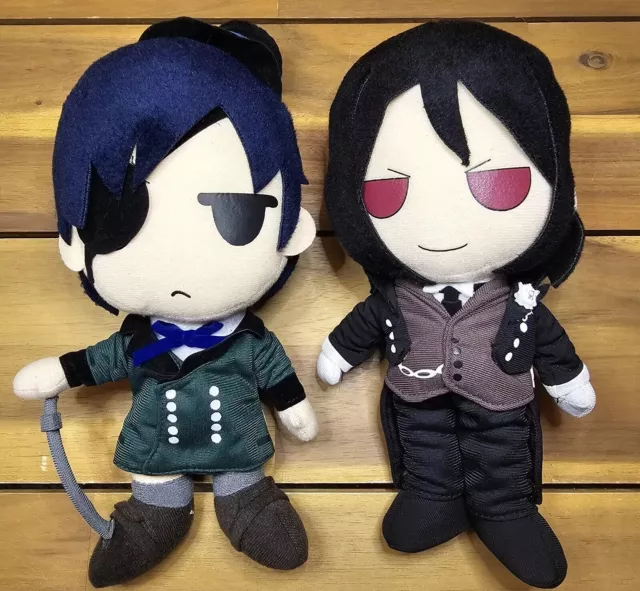 Black Butler Kuroshitsuji Sebastian And Ciel 11” Plush Toys 11"