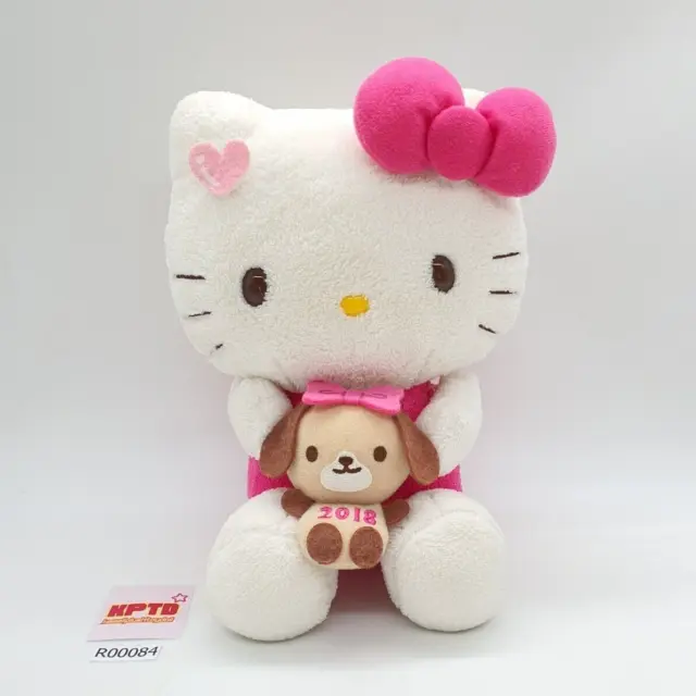 Hello Kitty R084 Sanrio Smiles Dog 2018 Peluche 8" Capodanno Toy Doll...