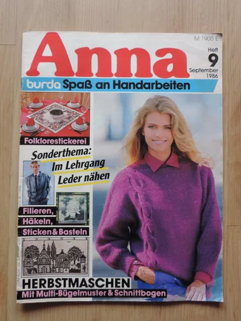 Anna - Burda Spaß an Handarbeiten - Heft 9 - September 1986