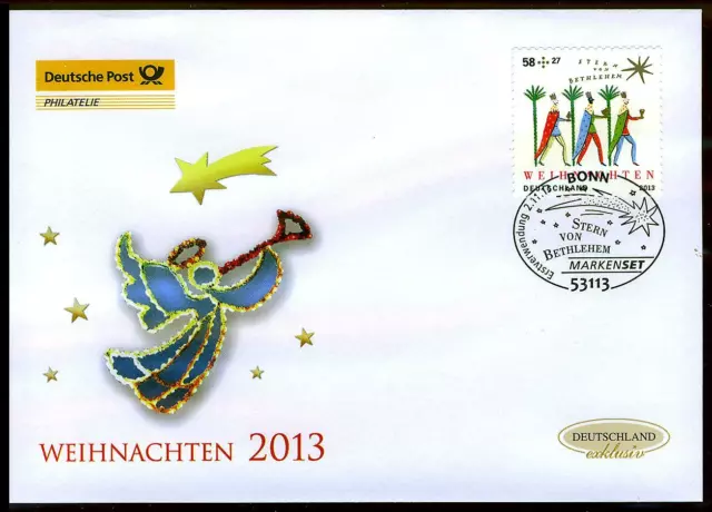 FDC 3040 exklusiv (2013) selbstklebend - Weihnachten 2013