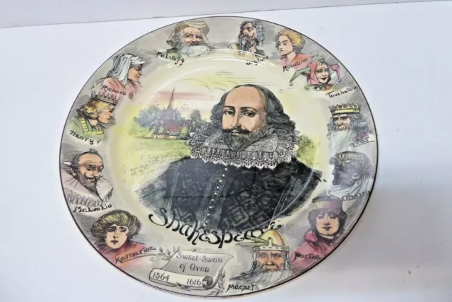 Royal Doulton Shakespeare Series Ware Cabinet Display Charger Plate