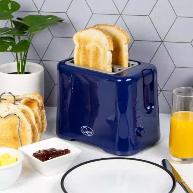 Quest 2 Scheiben Toaster & 1,7 l Krug Wasserkocher blau Wasserkocher & Toaster