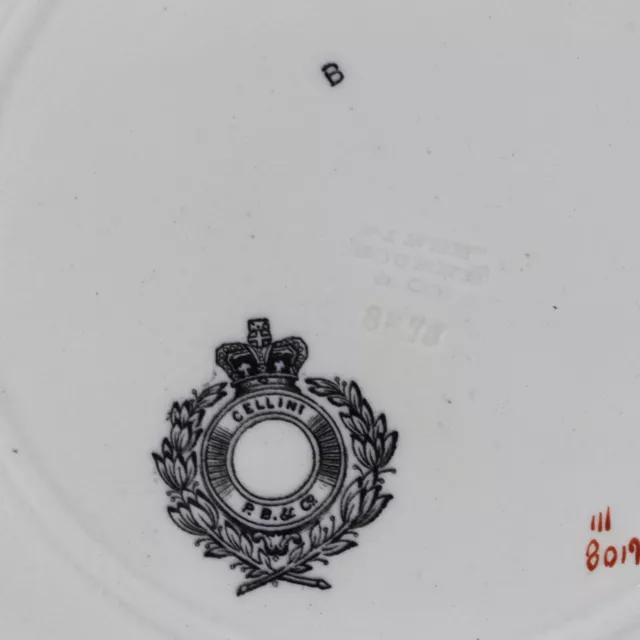 ⚜PINDER BOURNE & CO Antiguo Plato Porcelana Royal Doulton  c.1870 Inglaterra⚜ 3