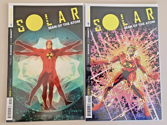 Solar Man Of The Atom volume 1 and 2 lot Dynamite Comics superhero