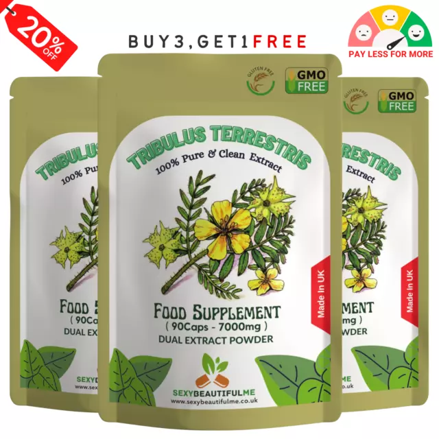 Tribulus Terrestris Capsule 14000mg(98%Saponins)-100% Natural & Strong