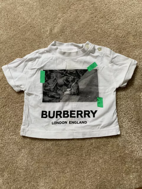 Baby Boys Burberry T Shirt 6 Months