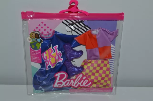 Brand New Barbie Doll 2 Fashion Pack Girl Power Theme