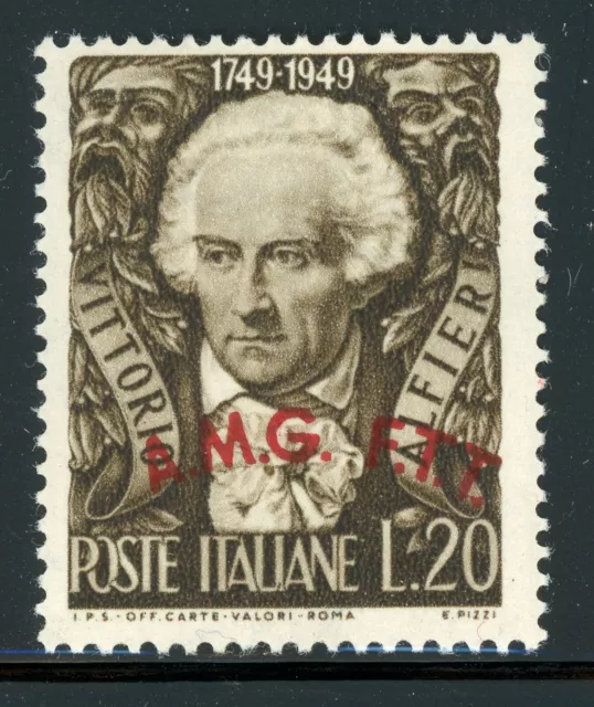 AMG-FTT Trieste MNH: Scott #46 20L Vittorio ALFIERI CV$14+