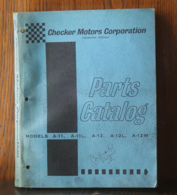 Checkers Motors A-11, A12 Parts Catalog 1962-1982