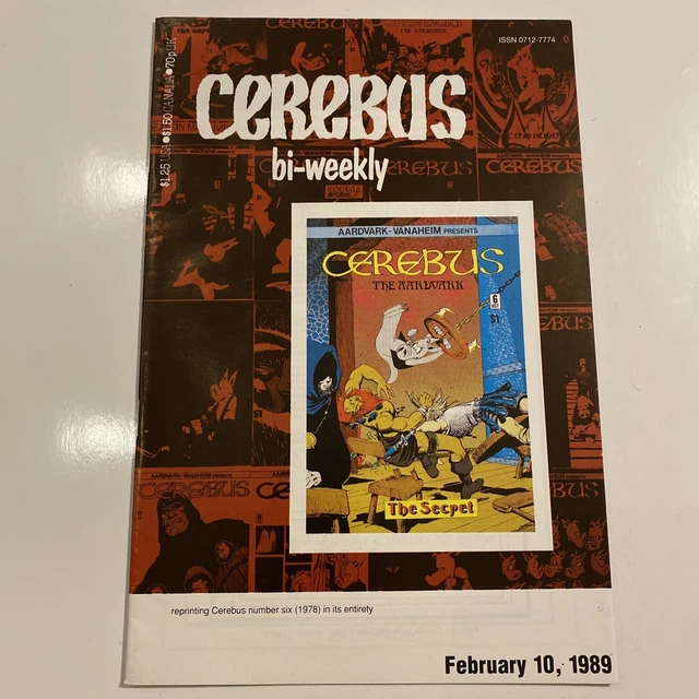 *** CEREBUS BI-WEEKLY # 6 *** DAVE SIM … Copper Age Aardvark Vanaheim 1989 … VF-