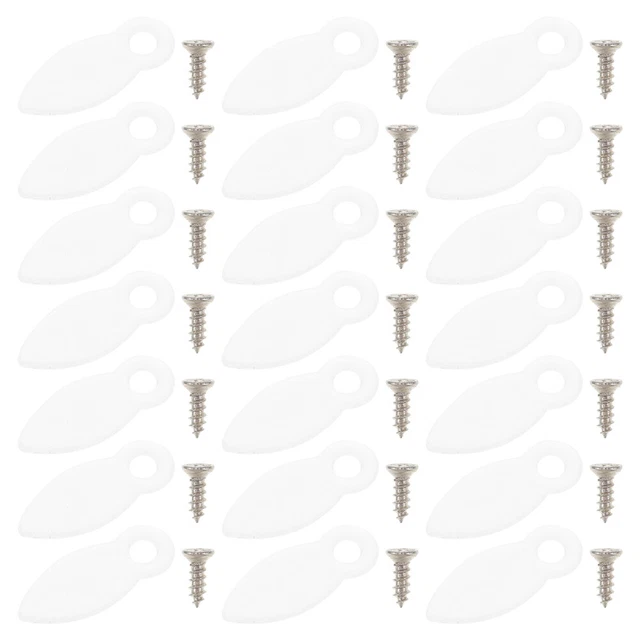 Block White Button Mini Fixing Frame Fasteners Backing Clips Hanging Pictures
