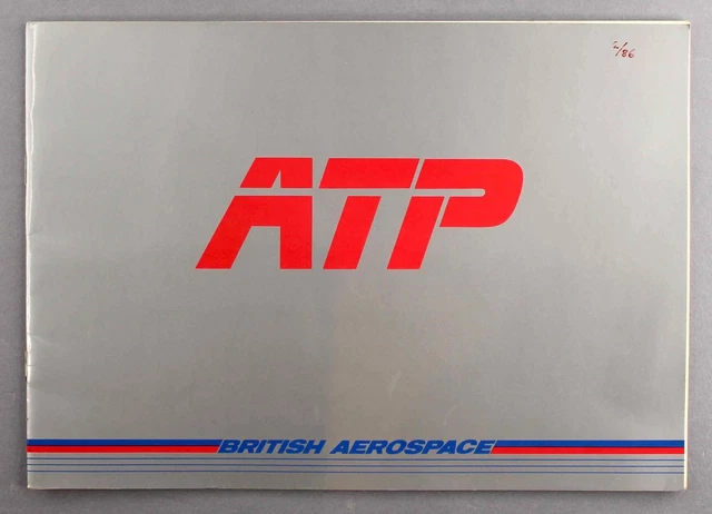 Britische Aerospace Atp Hersteller Verkaufsbroschüre Sitzkarte