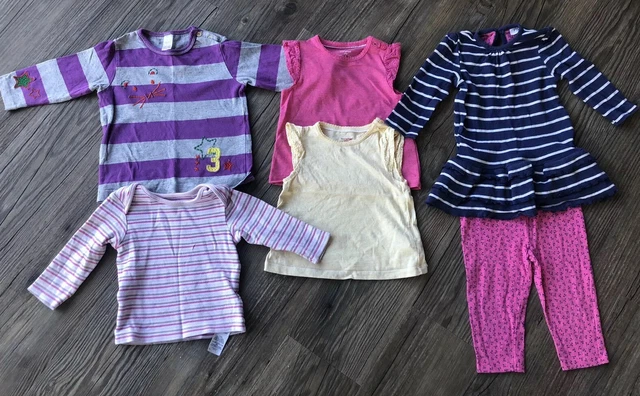 Baby Girls 6-9 Months Dress Tops Outfit Bundle Next M&S F&F