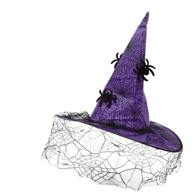 MASQUERADE COSTUME WITCH Hair Accessories Veil Hat Halloween £7.59