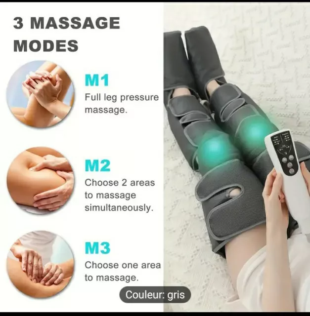Appareil De Massage Pour La Circulation Des Pieds, Des Jambes Et Des Mollets.