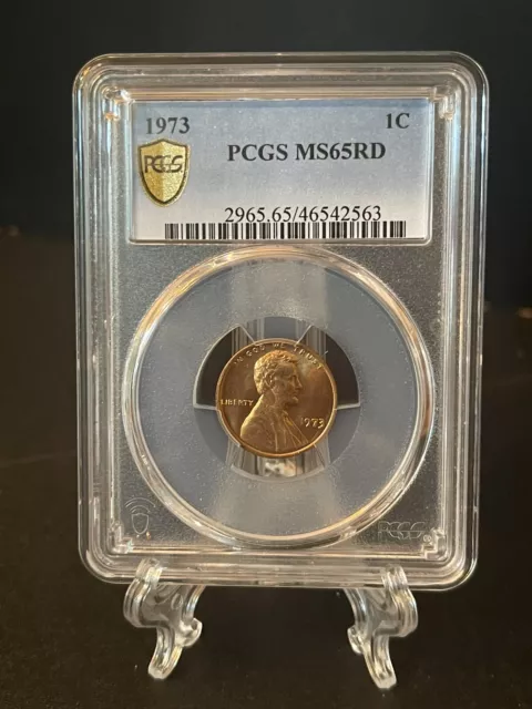 1972  P Lincoln Cent Penny Pcgs Ms65 Unc Ms 65 Rd Certificate # 46542563