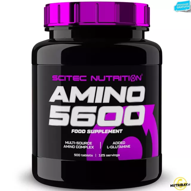 SCITEC NUTRITION Amino 5600 500 cpr. Aminoacidi Ramificati Bcaa Pool Essenziali