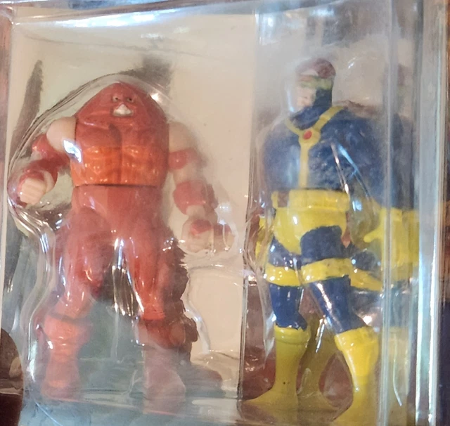 VINTAGE Toybiz 1994 Marvel X-MEN Steel Mutants JUGGERNAUT vs CYCLOPS New 3