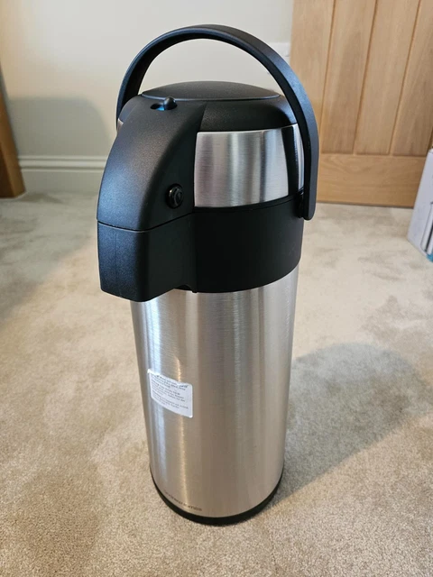Andrew James Airpot Hot Water Dispenser, Insulated Jug With Pump