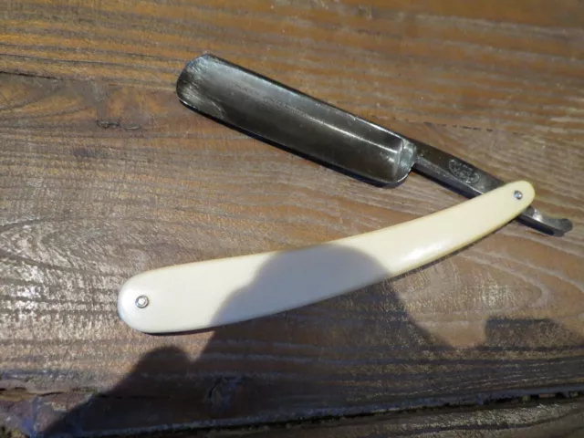 Old 6/8 French Straight Razor 173 Bechon "Rasoir Aimante" Thiers