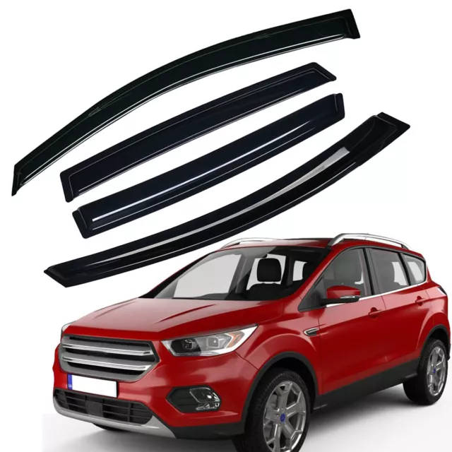 For 2013 - 2019 Ford Escape Rain Guard Window Visor Vent Shade External Mounting