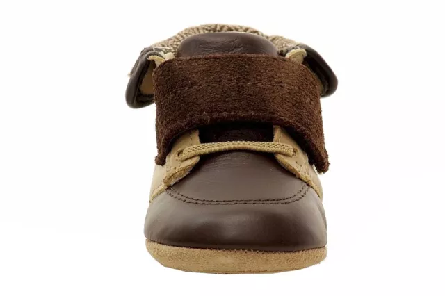 Robeez Mini Shoez Infant Boy's Harrison Fashion Brown Boots Shoes Sz: 6-9M 2