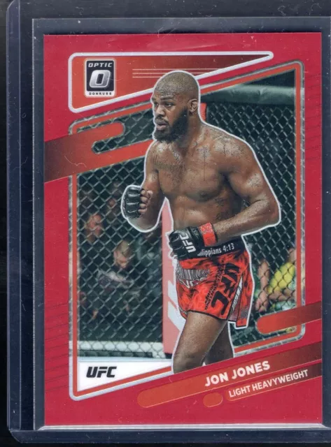 2022 Panini Donruss Optic UFC JON JONES Red Prizm SP /199 #65