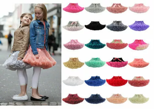 Girls Kids Tutu Skirt Kids Dance Tutu Petticoat Party Dress Ballet Fluffy layer