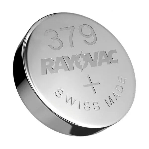 Genuine Rayovac 379 SR521SW AG0 Watch Battery Silver Oxide Batteries Use By 2025