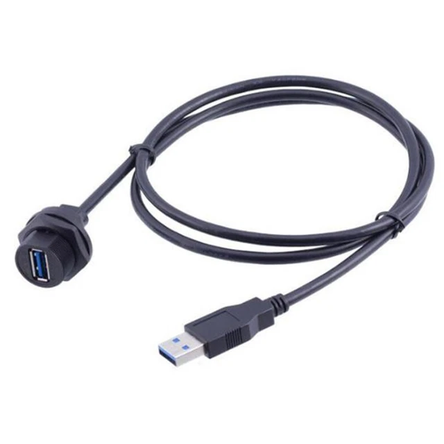 Usb Female Socket Plug Panel Mount Adapter Usb 3.0 Waterproof Connector