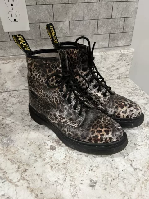 Leopard print on sale dr martens