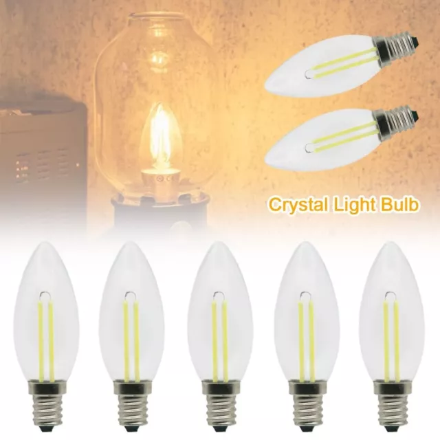 Weißes Licht/Warmes Licht Kristall-Glühbirne Kerzen lampe Heim
