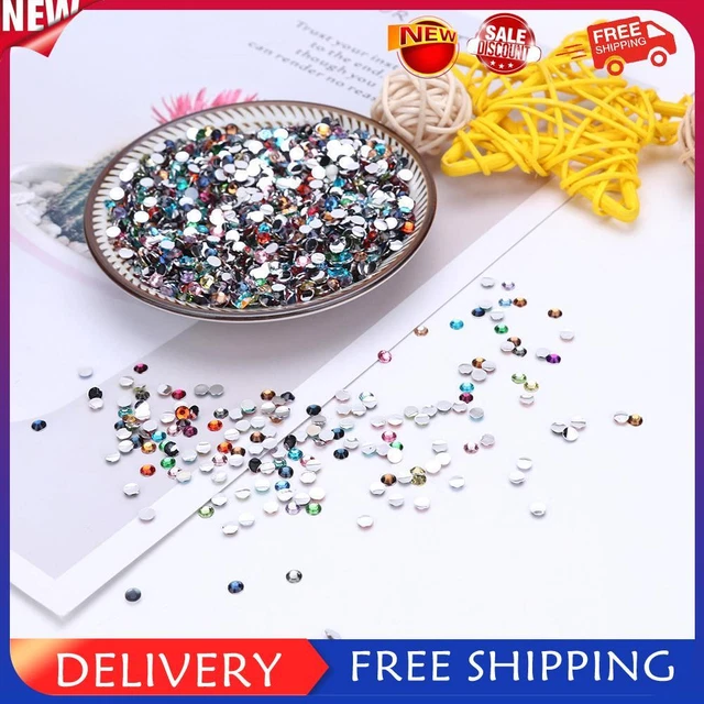 Prosperveil 30 g 4 mm Kristall flache Rückseite Strasssteine Strass Steine Rund
