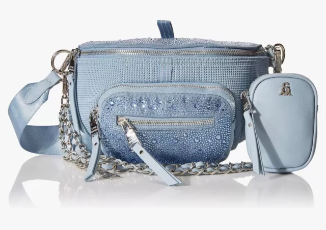 Steve Madden Maxima Convertible Belt Bag Crossbody Blue￼ retail $99.00 