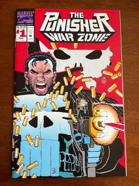 Punisher War Zone # 1 Vf+ Marvel Comics 1992