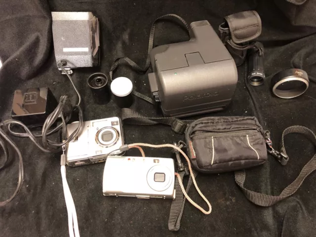 Camera Photography Lot Honeywell Polaroid Kodak Olympus Kenko Flash Strobonar