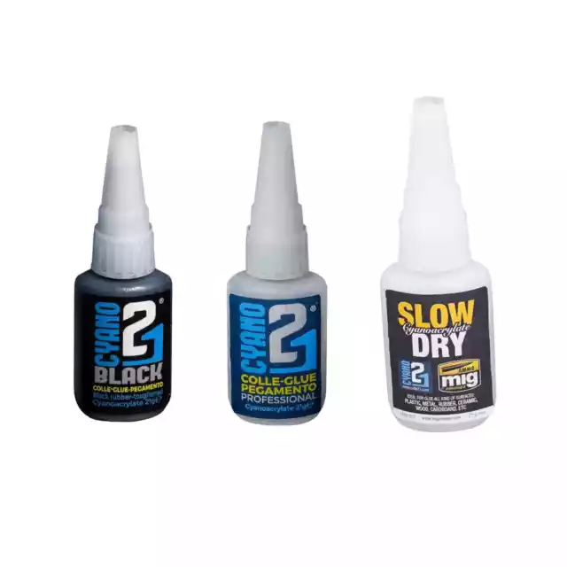 Kit Super Glue Colle21 Et Colle21 Black + Super Glue Prise Lente Slow Dry