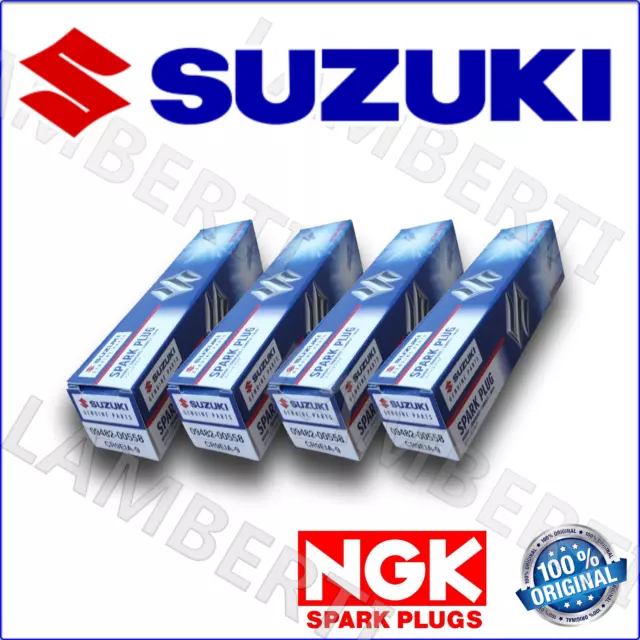 Kit 4 Candele Originali Ngk Cr9Eia-9 Suzuki Gsxr Gsx R 600 2008 2009 2010 2011