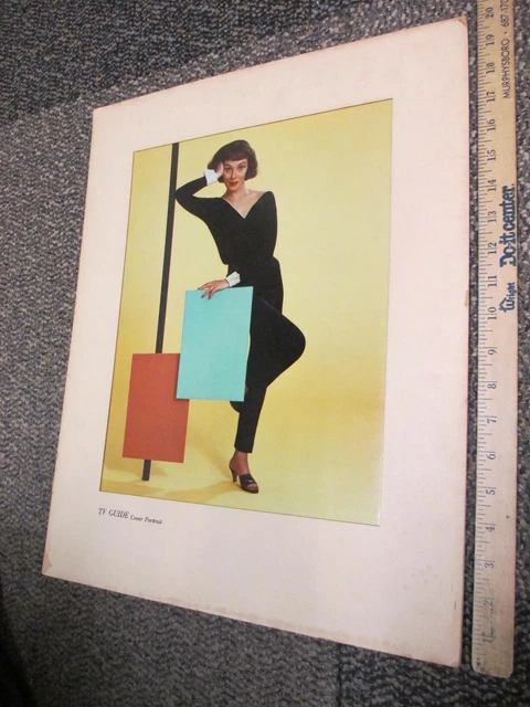 TV GUIDE Cover Portrait 1958 THIN MAN Phyllis Kirk bebop cool jazz crime show
