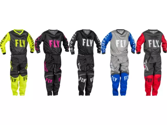 Fly Racing Youth F-16 Jersey & Pant Combo Set MX/ATV/BMX Kid's Riding Gear 2023