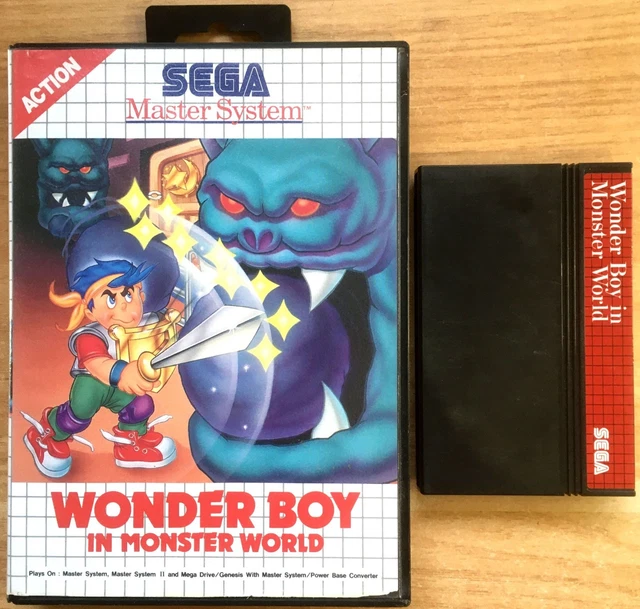 Poster Dépliant Pub SEGA Master System + Notice Alex Kidd - état Correct Vintage