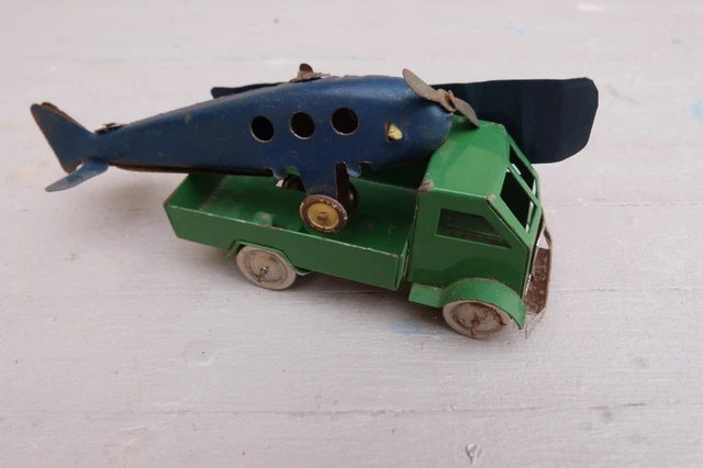 Ancien Avion Mécanique En Tôle Jouef 810 / Arnold, Jouet Vintage