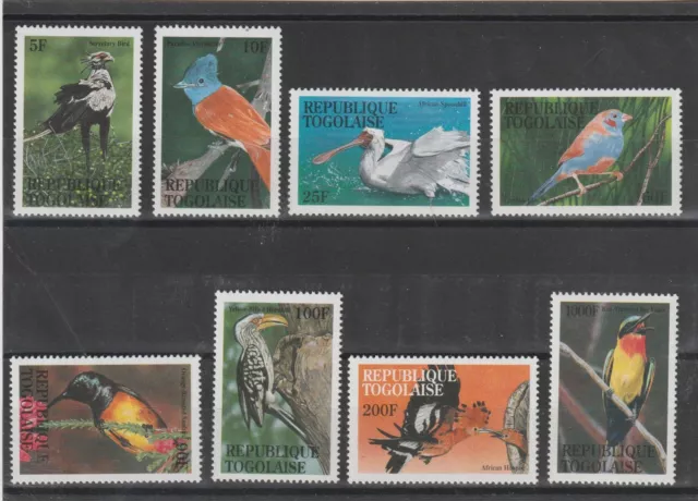 1995 Togo Vögel - Birds 8 Val. MNH Yv. 1389J/1389R MF122188