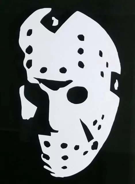 Friday the 13th  jason voorhees  hockey mask sticker decal HALLOWEEN