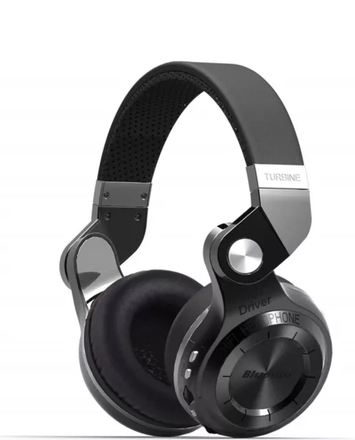 Auriculares Bluedio Turbine T2S con Bluetooth y micrófono, color negro, MICRO SD