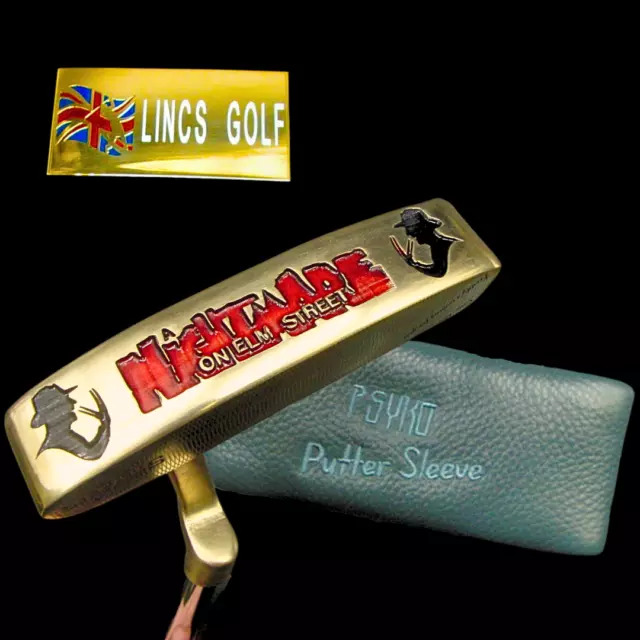 Custom Milled Freddy Themed Ping Karsten Putter 84cm Genuine Leather Head Cover Custom Milled Freddy Themed Ping Karsten Putter 84cm Genuine Leather Head Cover