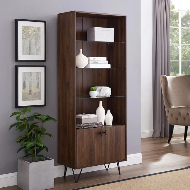 WALKER EDISON MID Century Modern Storage Cabinet - Walnut £89.99 ...