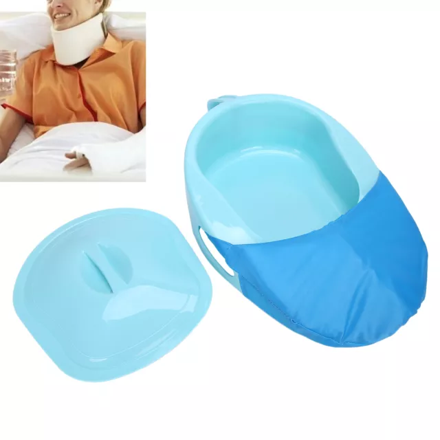 Bedpan Thick PP Bedridden Patient Bed Pan With Lid For Elderly Men Women HEE