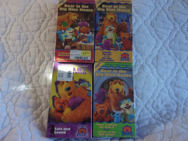 BEAR IN THE Big Blue House 4 Vhs Lot New Sealed Watermark Jim Henson Tv ...