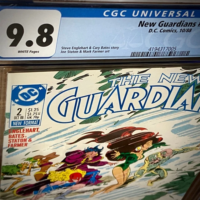 THE NEW GUARDIANS #2 (1988) CGC 9.8 NM/MT WP 1st appearance SnowFlame DC Comics